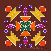 9x9 Dot Rangoli 3