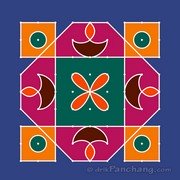 9x9 Dot Rangoli 8