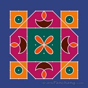 9x9 Dot Rangoli 8