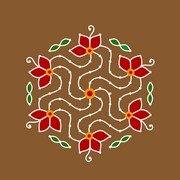 Dot Rangoli 15