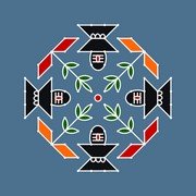 Dot Rangoli 9
