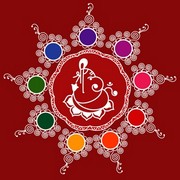 Ganesha Rangoli 14