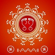 Lakshmi Pada Rangoli 8