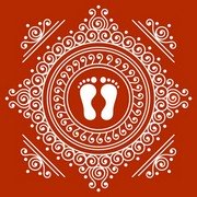 Lakshmi Pada Rangoli 9