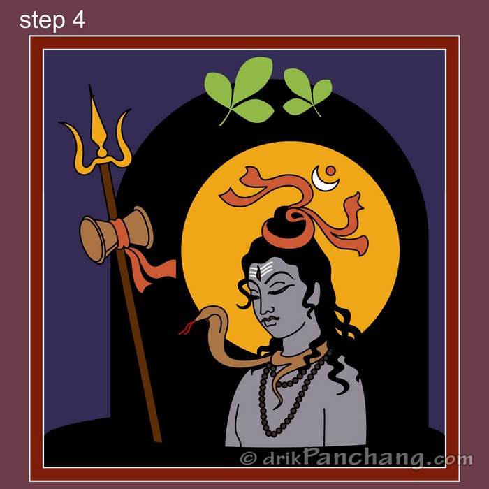 Lord Shiva Rangoli | Shivaratri Puja Rangoli Designs | Rangoli Designs ...