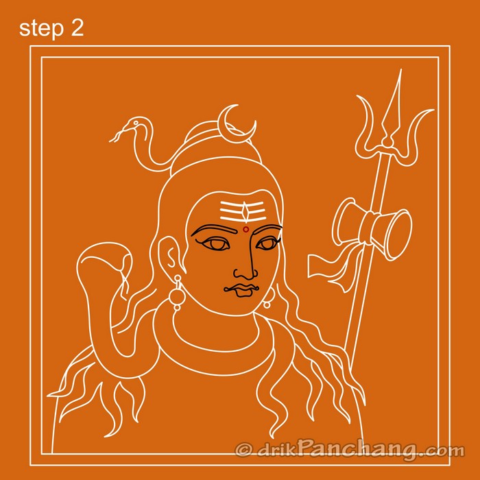 Lord Shiva Rangoli | Shivaratri Puja Rangoli Designs | Rangoli Designs ...