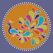 Peacock Rangoli 14