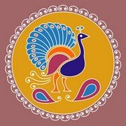 Peacock Rangoli 8