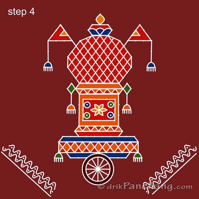 Ratham Rangoli | Chariot Rangoli Designs | Rangoli Designs - Ratham ...