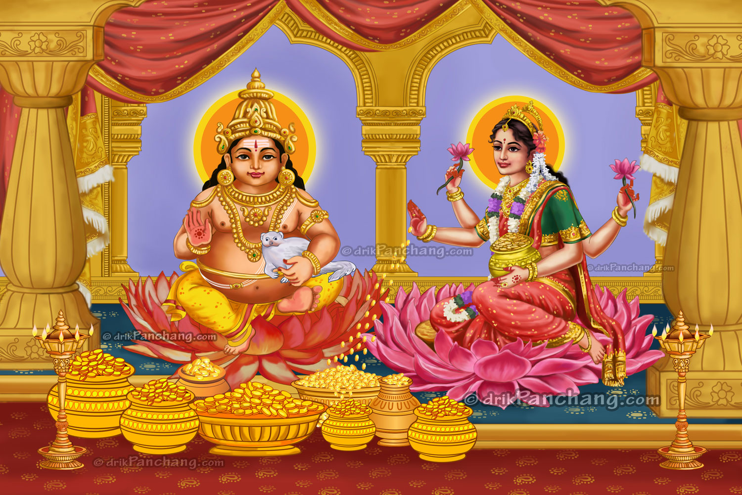 Lakshmi Kubera Wallpaper