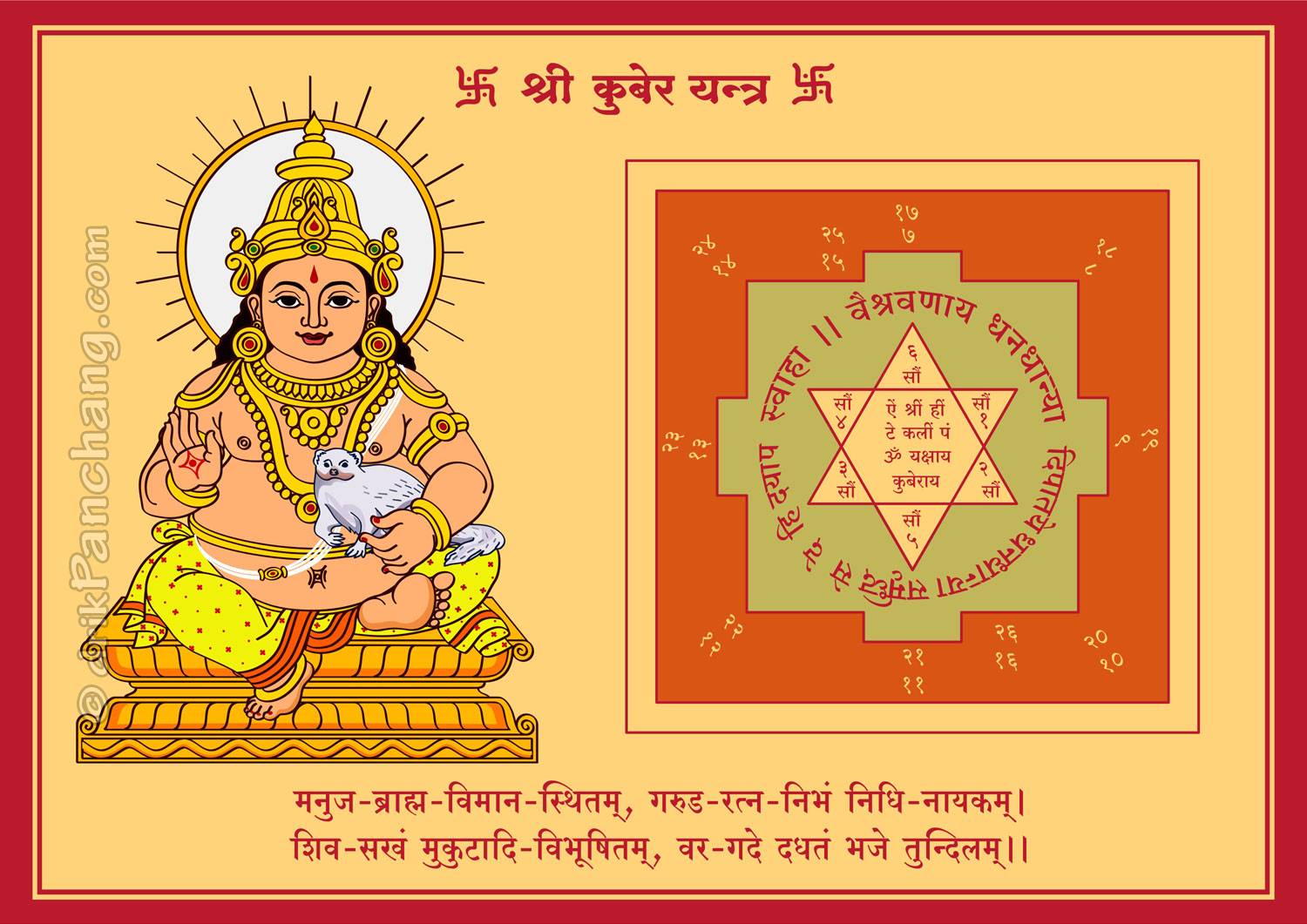 Buy Kesar Zems Golden Fiber Sampurna Kuber Yantra On Foil Paper Online at  Best Prices in India - JioMart.